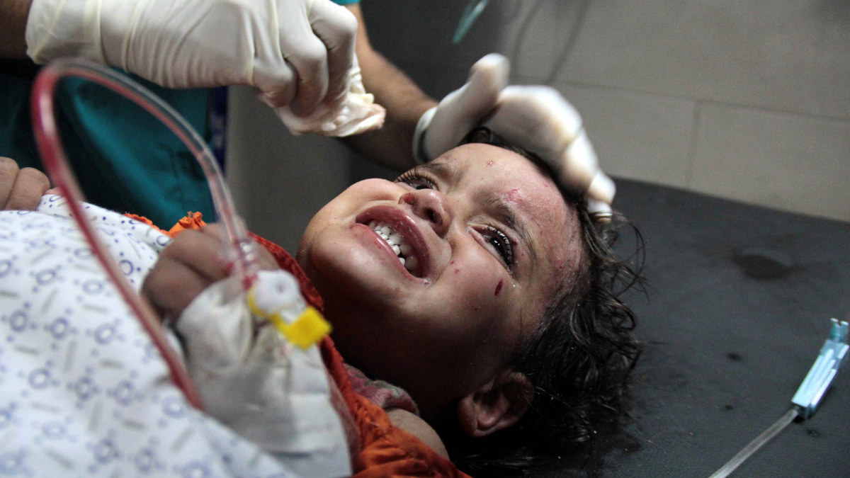 Skutečné oběti války. Děti Gazy