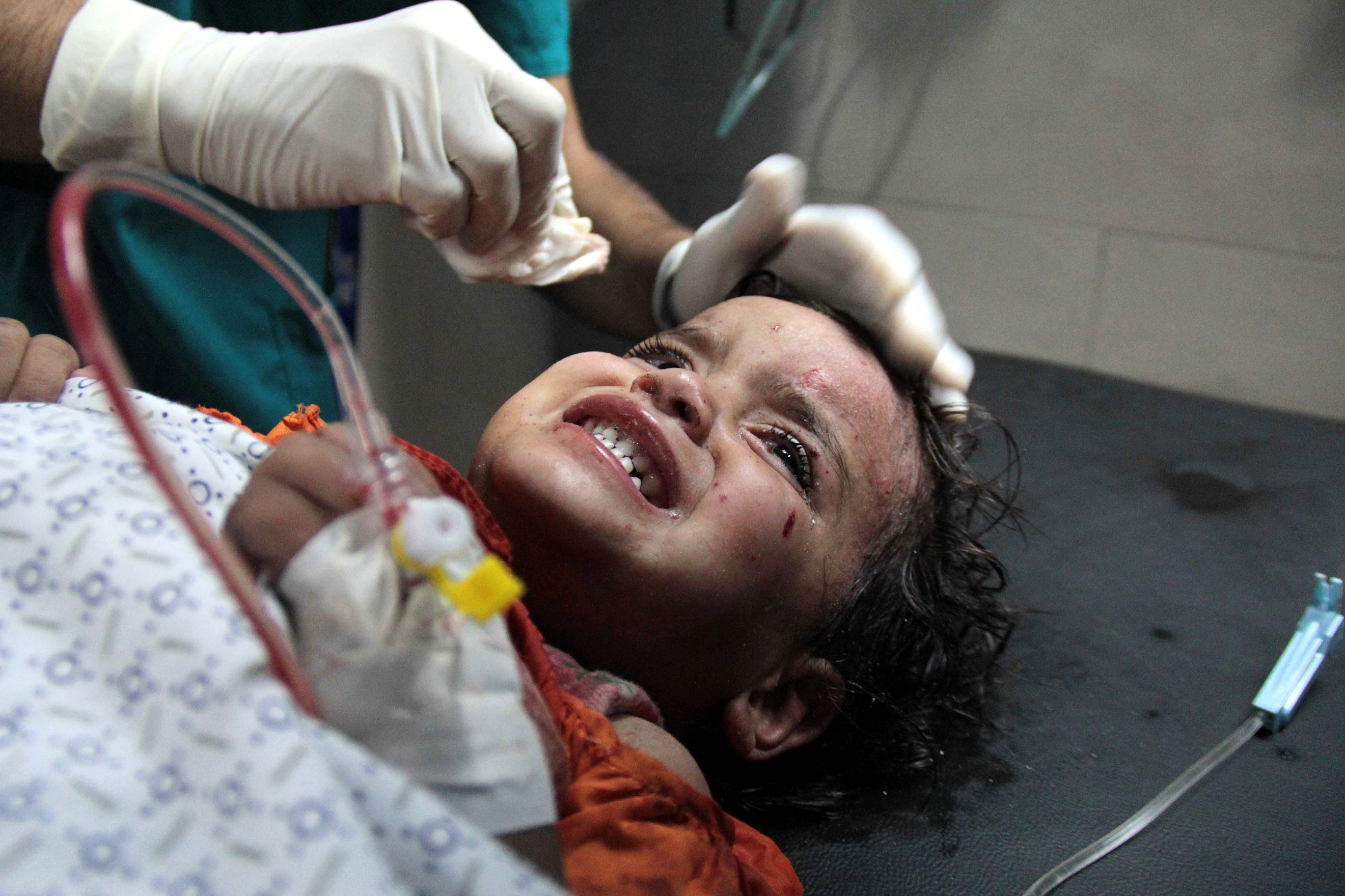 Skutečné oběti války. Děti Gazy