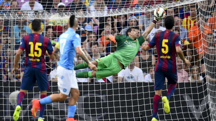 Neprůstřelná Barcelona. Bravo nedostal gól sedm zápasů a má rekord