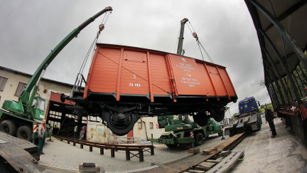 Legionáři mají pojízdné muzeum, repliku vlaku z první světové