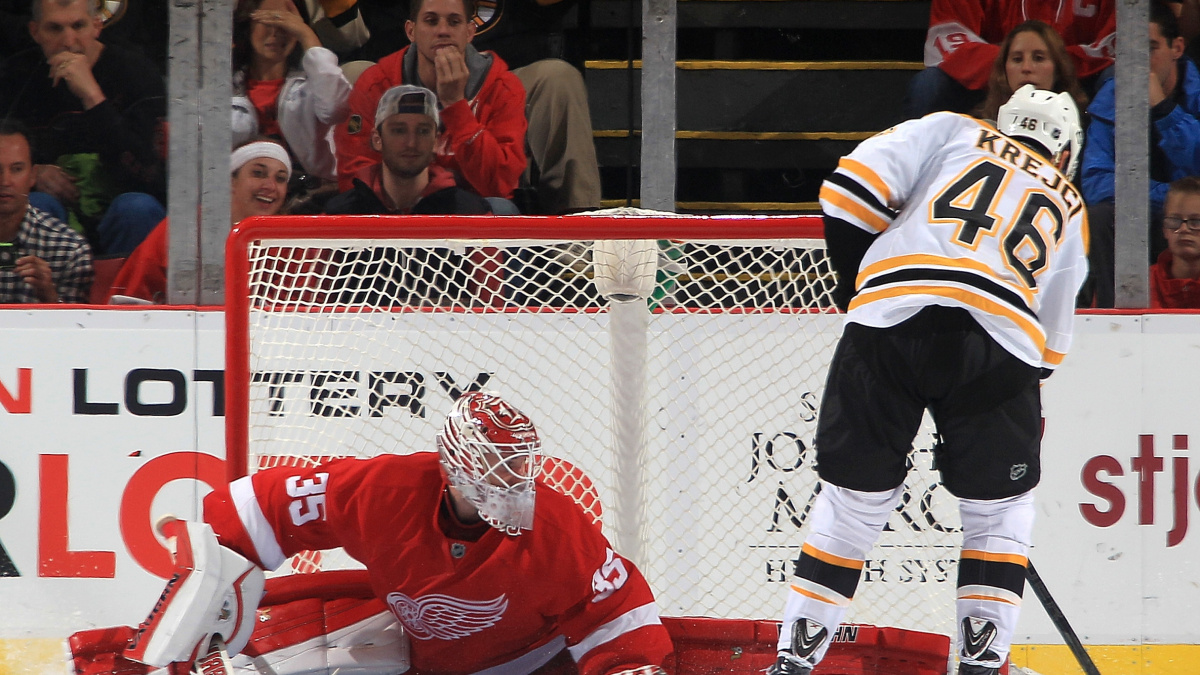 Krejčí utnul sérii porážek Bostonu, na ledě Detroitu dvakrát skóroval