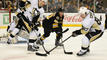 Talent Pastrňák debutoval v NHL, Crosby sesadil z čela Voráčka