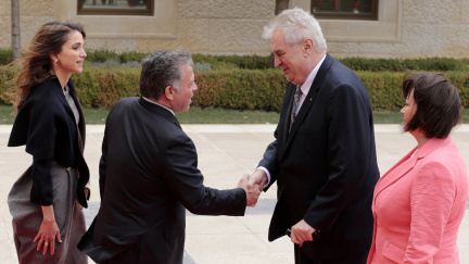 Jordánský král a Zeman se vzájemně vyznamenali