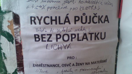 Lichva skončí, chystá se plošná regulace půjček