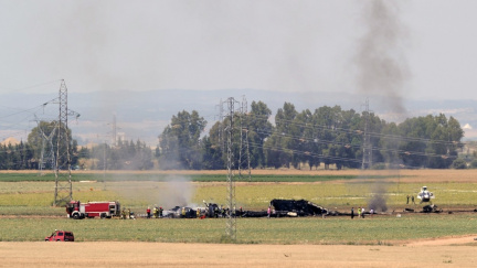 Aktualizováno: Ve Španělsku spadlo vojenské letadlo, čtyři mrtví