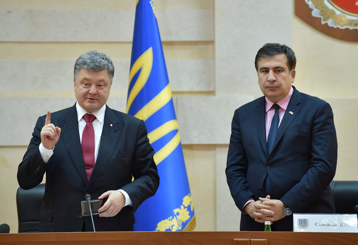 Porošenko jmenoval stíhaného gruzínského exprezidenta gubernátorem
