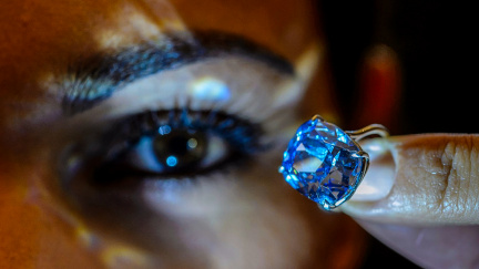 Obří modrý diamant vydražili za rekordních 1,2 miliardy
