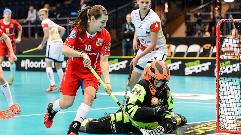 České florbalistky převálcovaly Německo a postoupily do čtvrtfinále MS