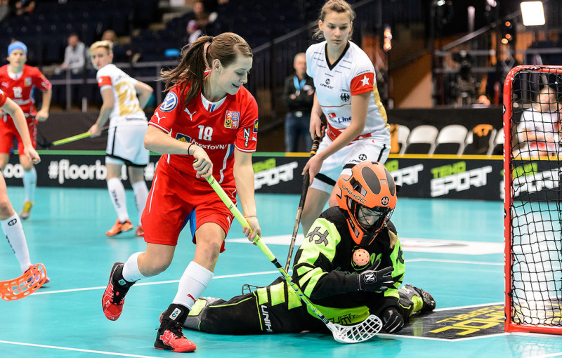 České florbalistky převálcovaly Německo a postoupily do čtvrtfinále MS