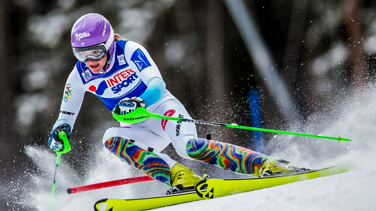 Znovu stříbrná! Strachová skončila druhá i ve slalomu ve Flachau