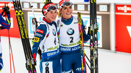 Sprint překvapivě vyhrála Podčufarovová. Soukalová i Vítková v elitní desítce