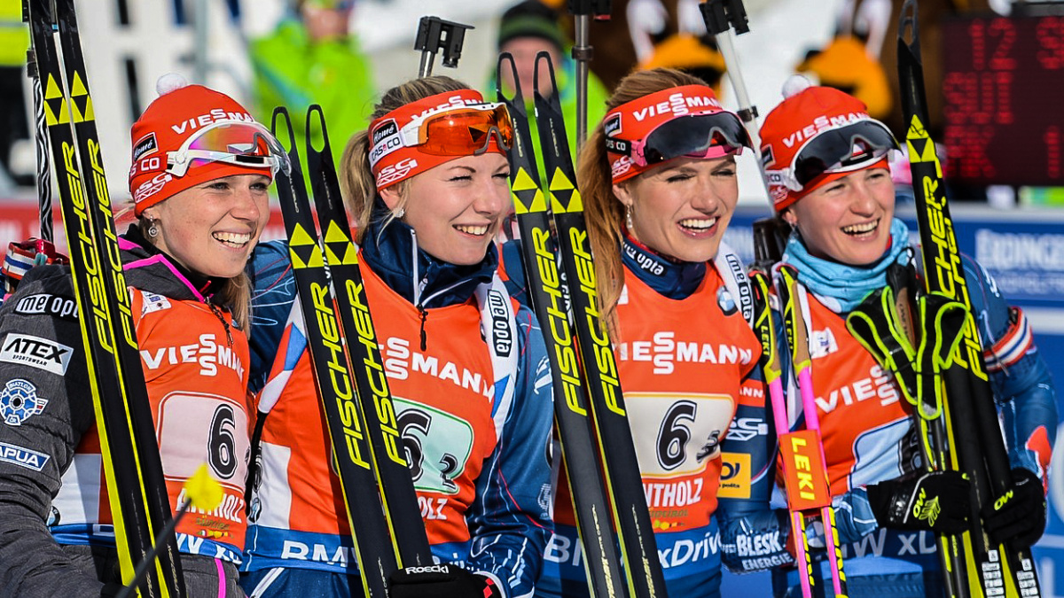 Výborně! České biatlonistky skončily druhé ve štafetovém závodu v Anterselvě
