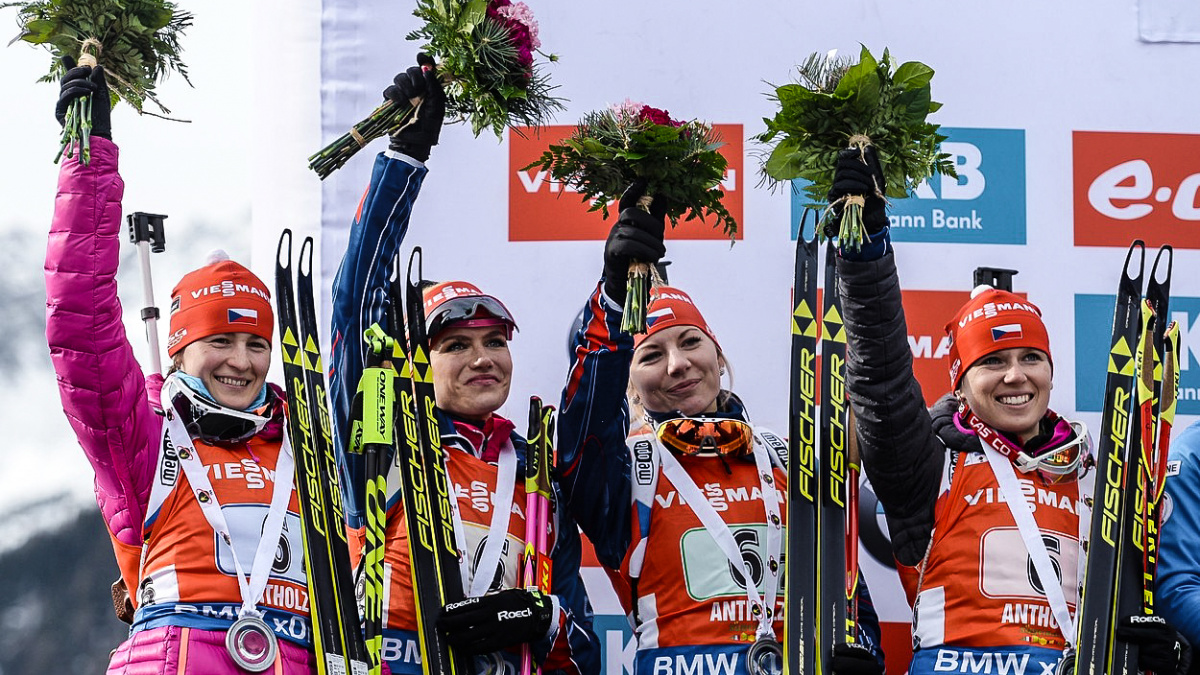 České biatlonistky se na střelnici trápily, přesto ovládly štafetu