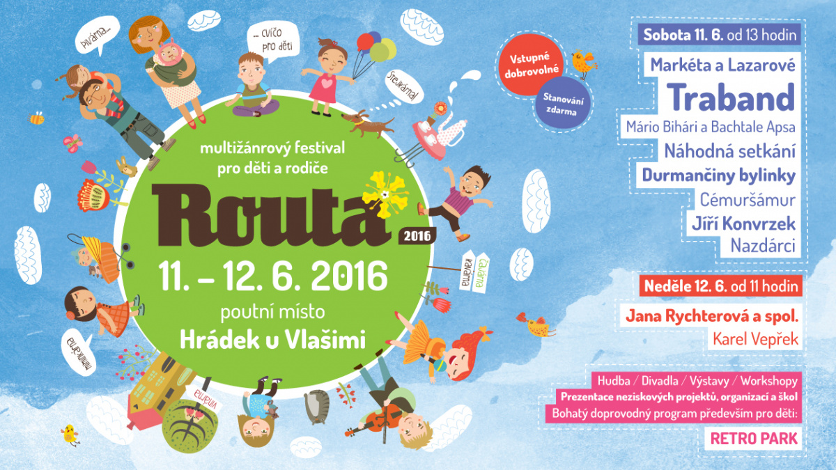 Traband a další na multižánrovém festivalu pro děti a rodiče Routa 2016
