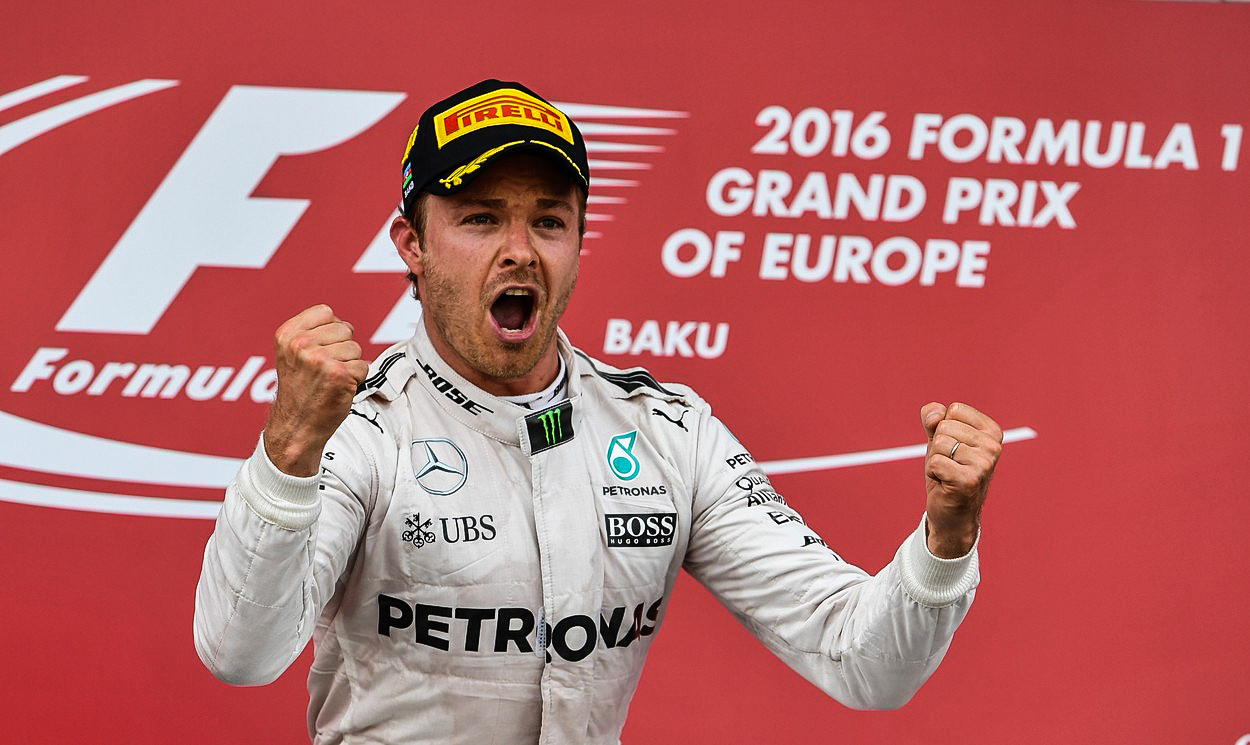 Velkou cenu Evropy ovládl Rosberg, Hamilton na stupně vítězů nedosáhl