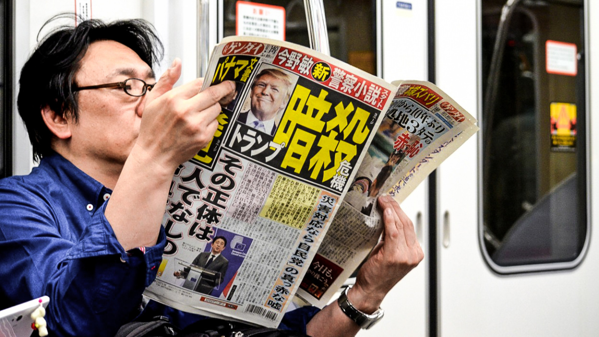 Proč se Japonsko topí v knihách o Trumpovi