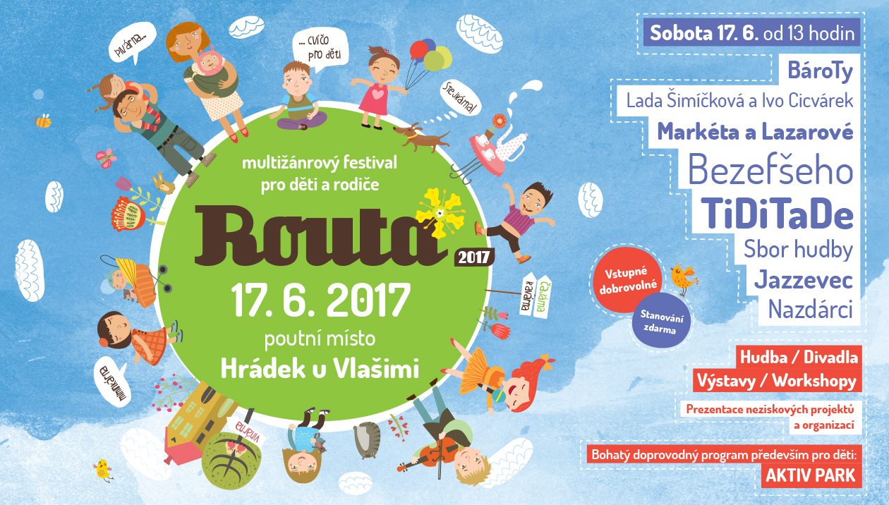 Festival ROUTA 2017 přivítá rodiče i děti hudbou a velkým 'Montessori Aktivparkem'