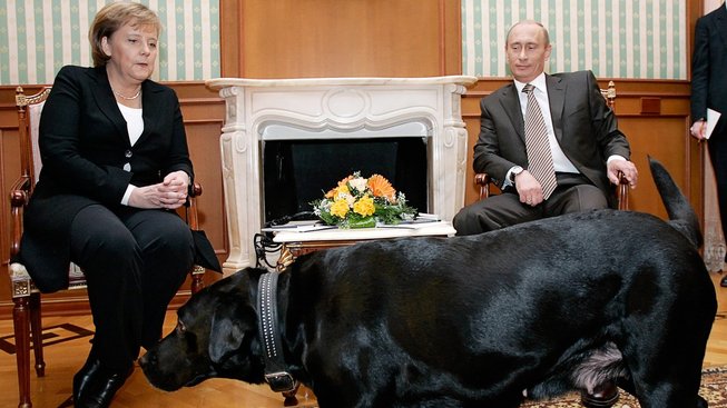 Schůzka Angely Merkelové a Vladimira Putina v Soči v roce 2007