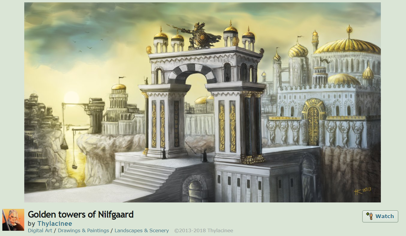 Fanouškovské pojetí Nilfgaardu v orientálním střihu