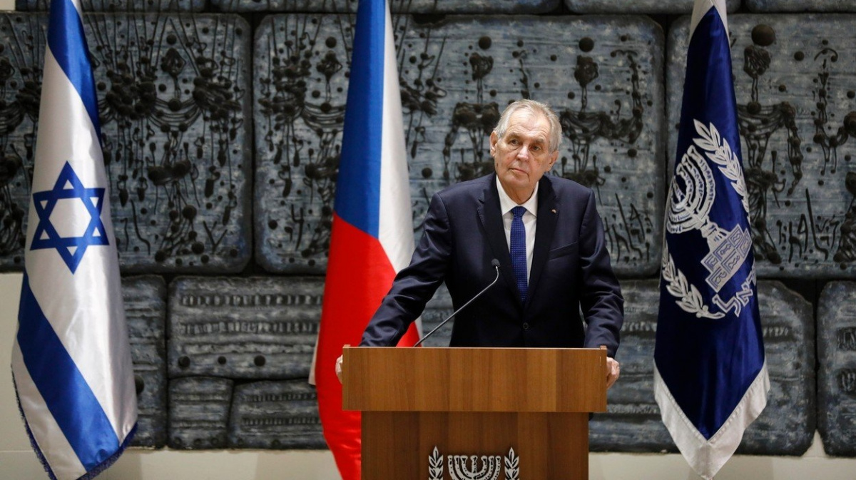 Udělám vše pro přesun ambasády do Jeruzaléma, prohlásil Zeman v izraelském parlamentu