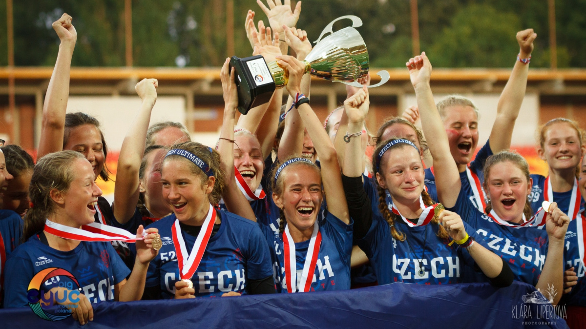 České dívky do 17 let jsou mistryně Evropy v ultimate frisbee