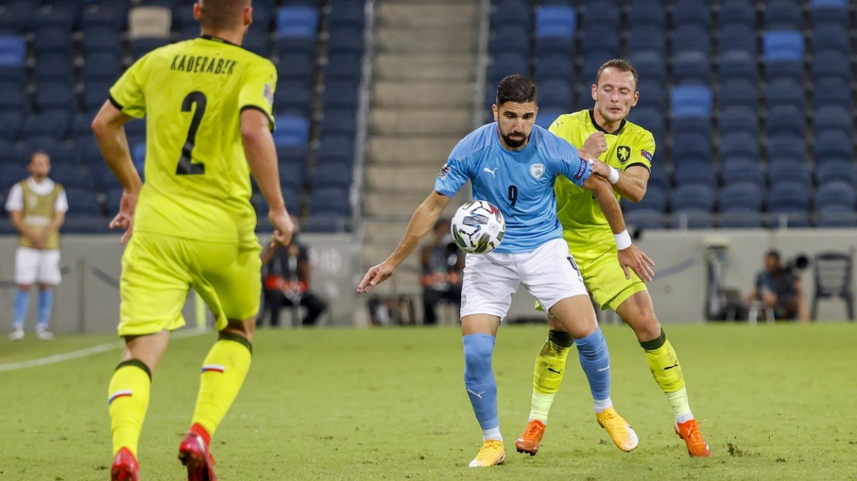 Čeští fotbalisté zvítězili v Lize národů v Izraeli 2:1