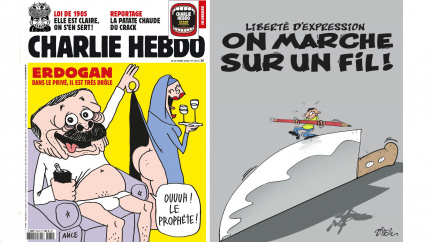 Aktualizováno: Turecko hrozí kvůli karikaturám. Budeme znovu Charlie?
