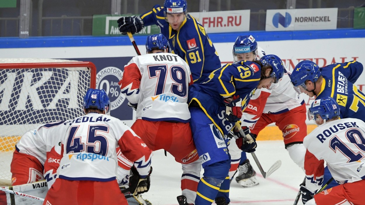 Čeští hokejisté zdolali Švédsko 4:1, přesto skončili na Channel One Cupu poslední