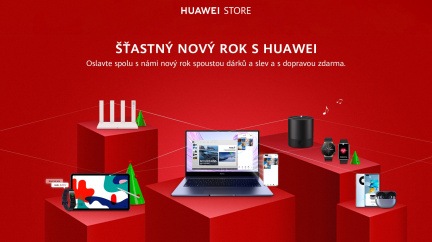 Nový rok plný slev od HUAWEI STORE. Za skvělou cenu koupíte chytré hodinky i skvělá sluchátka