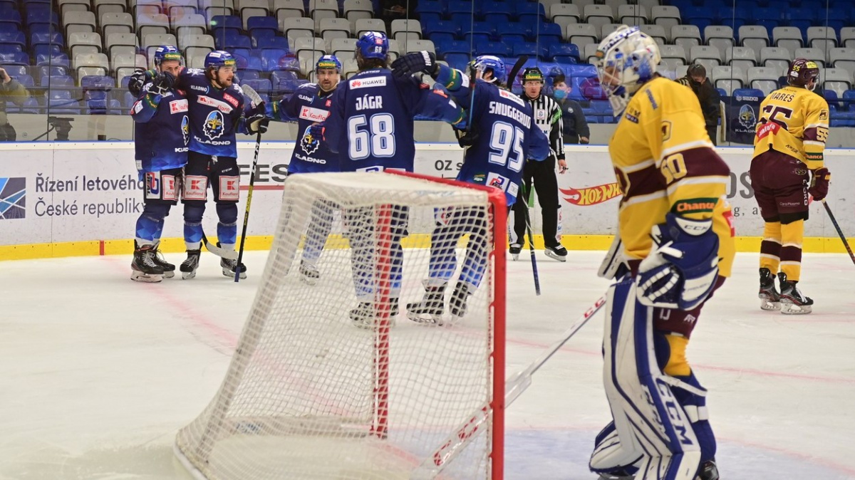 Hokejisté Kladna porazili Jihlavu a mohou se vrátit do extraligy