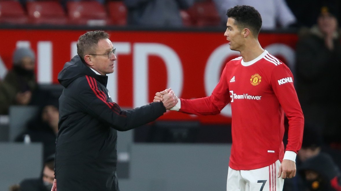 United v Rangnickově premiéře vyhráli, kouč ocenil Ronalda a zavtipkoval na adresu Freda