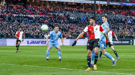 Čtvrtfinále EKL: Slavia v přestřelce v Rotterdamu remizovala s Feyenoordem 3:3