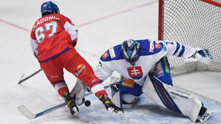 V přípravném zápase prohráli čeští hokejisté na Slovensku 1:3