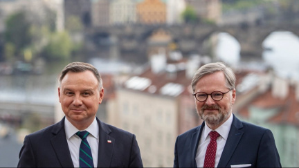 Aktualizováno: Fiala s polským prezidentem Dudou považují energetickou bezpečnost za prioritu