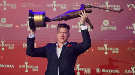 Po pětiletém kralování Pastrňáka získal Zlatou hokejku poprvé Palát