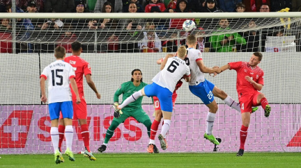 Čeští fotbalisté ve Švýcarsku prohráli a vypadli z elitní skupiny Ligy národů