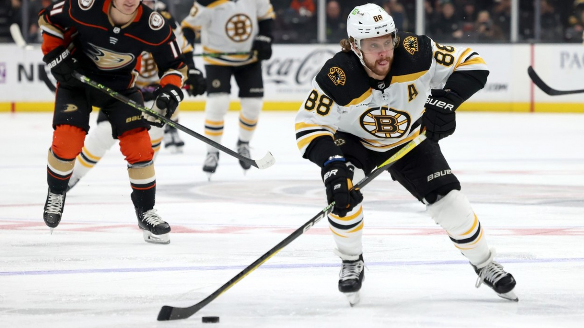 Češi řídili výhru Bostonu nad Anaheimem, Pastrňák zazářil hattrickem