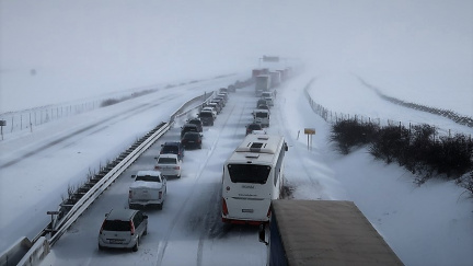 Sníh a vichr vyvolaly kalamitu v Česku a na Slovensku