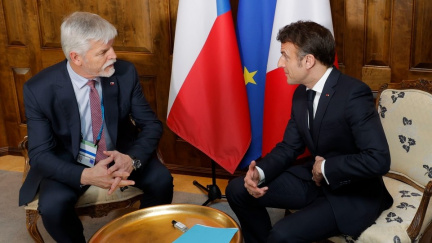 Jako Babiš před volbami: Petr Pavel se v Mnichově sešel s Macronem