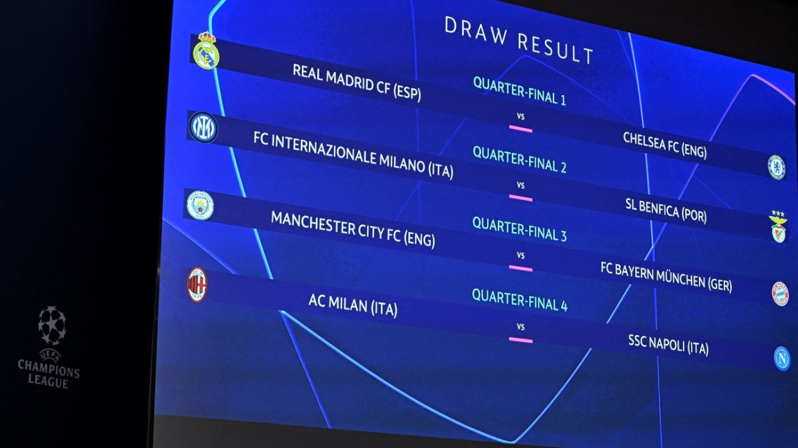 Sorteggio quarti di finale di Champions League: il Manchester City affronta il Bayern, il Real sfida il Chelsea |  Notizia