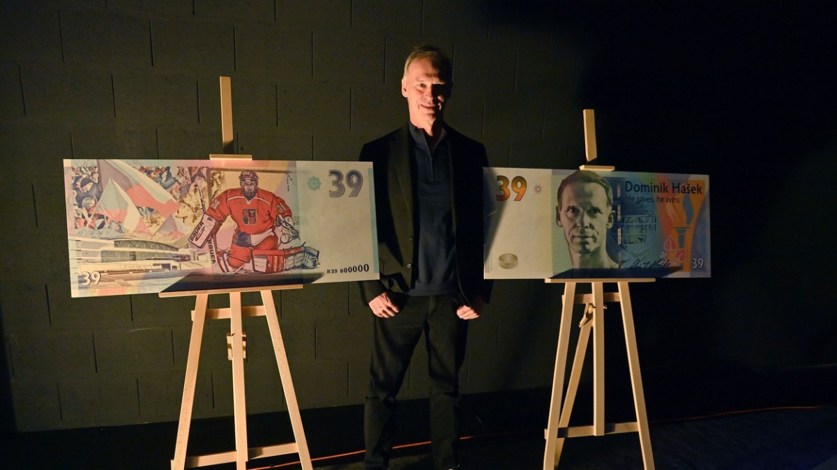 Po Jágrovi má svoji „bankovku“ také další hokejová legenda Dominik Hašek