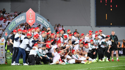 Slavia zvítězila v derby na Spartě 2:0 a posedmé získala domácí pohár