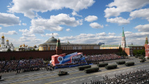 Vojenská přehlídka v Moskvě k výročí vítězství nad nacistickým Německem