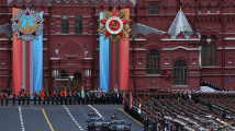 Vojenská přehlídka v Moskvě k výročí vítězství nad nacistickým Německem