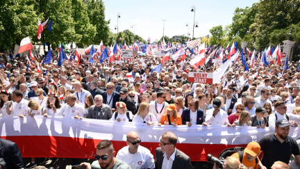 Ve Varšavě demonstrovalo podle organizátorů proti vládě půl milionu lidí