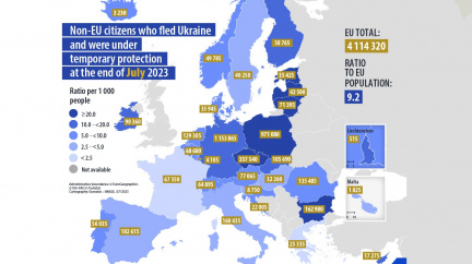 V Evropské unii žijí více než čtyři miliony ukrajinských uprchlíků