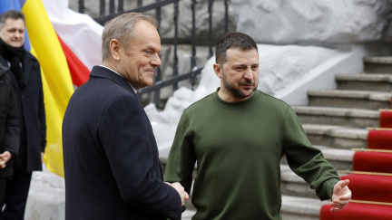 Aktualizováno: Polský premiér Tusk jednal se Zelenským v Kyjevě i o společné produkci zbraní