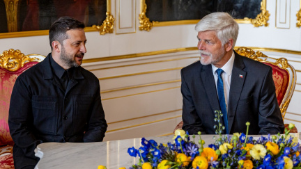 Zelenský v Praze jednal s Pavlem o munici, výhledu na mír i obnově Ukrajiny