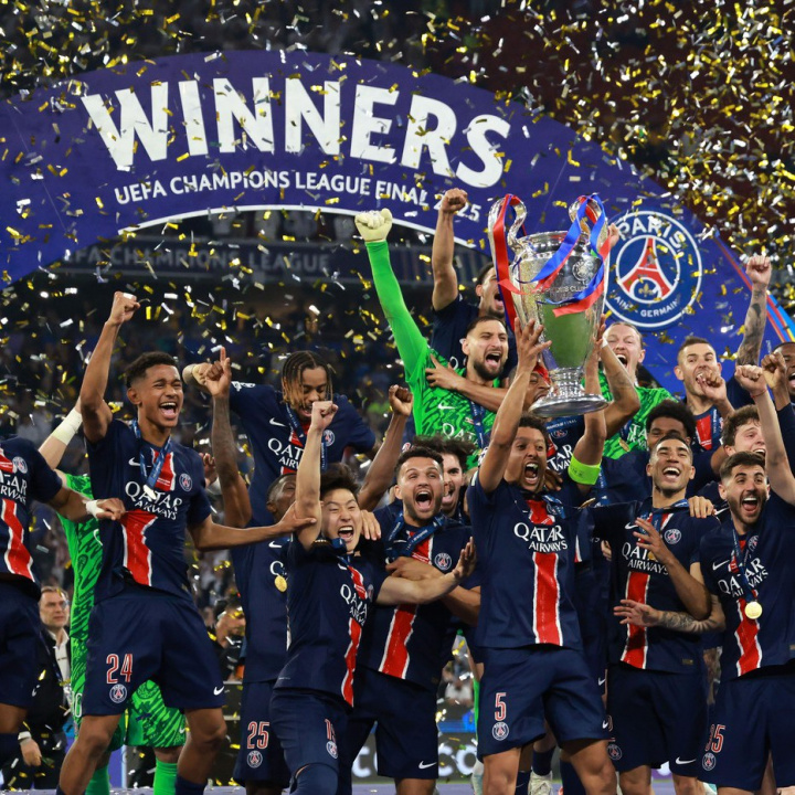 PSG poprvé ovládl fotbalovou Ligu mistrů, ve finále deklasoval 5:0 Inter Milán