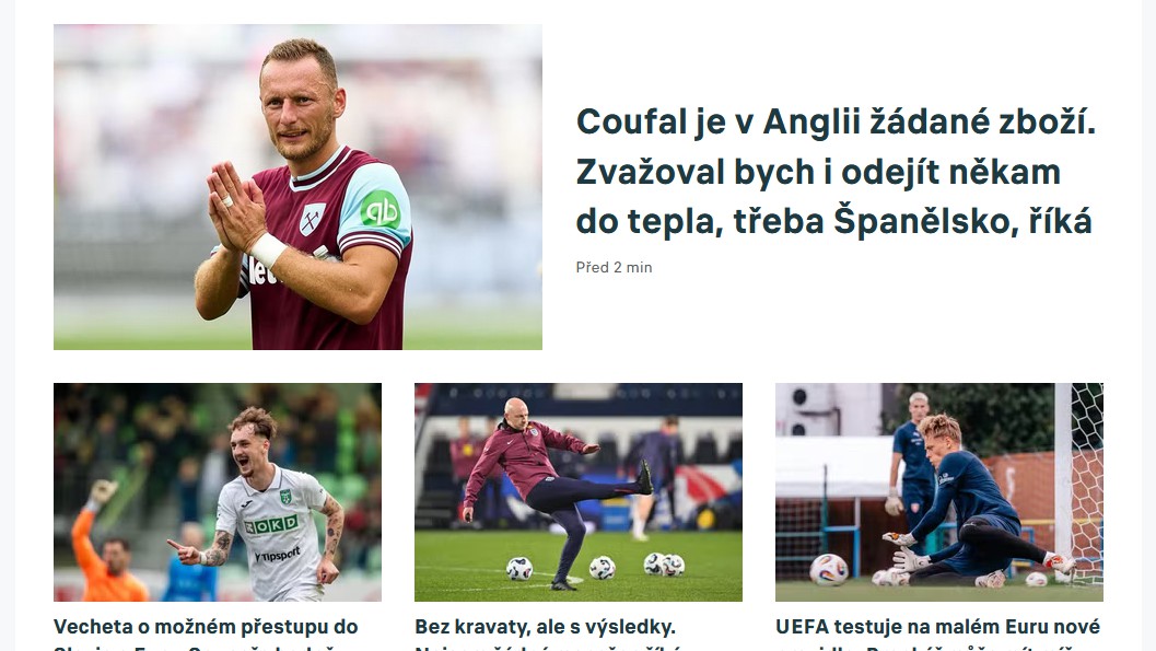 Chceš vědět o fotbale všechno a hned? Tyhle weby bys měl znát